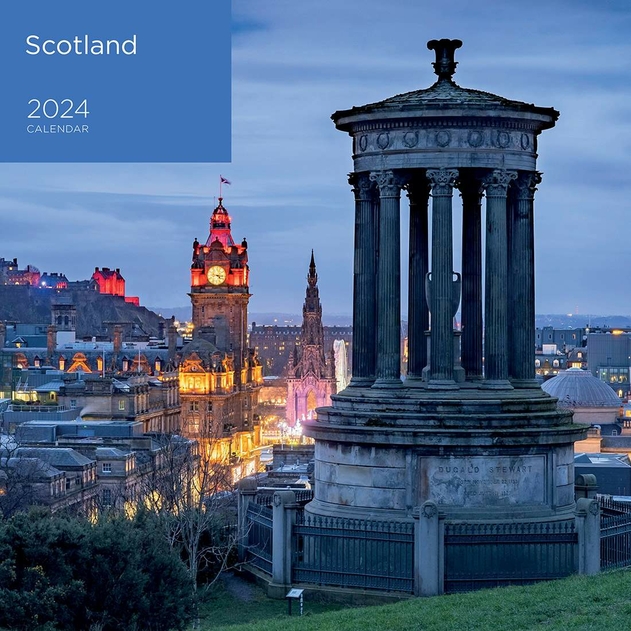 Image of WHSmith Spiro Square 2024 Scotland Calendar