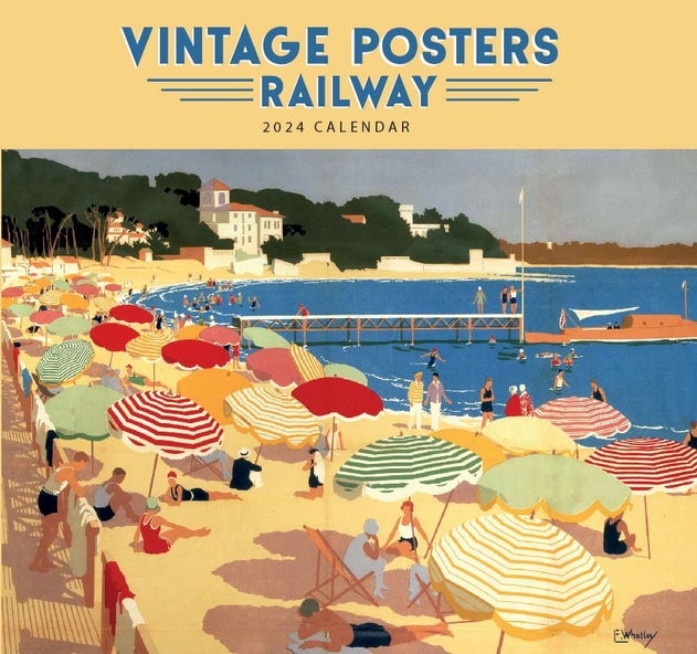 Image of WHSmith Vintage Travel Posters 2024 Calendar