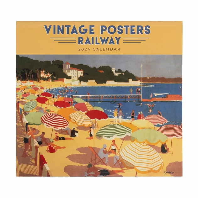 Image of WHSmith Vintage Railway Posters 2024 Calendar