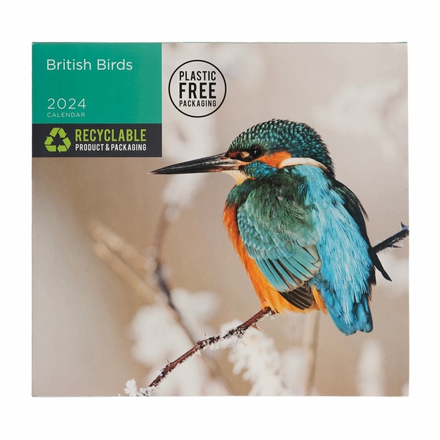 Image of WHSmith British Birds 2024 Calendar