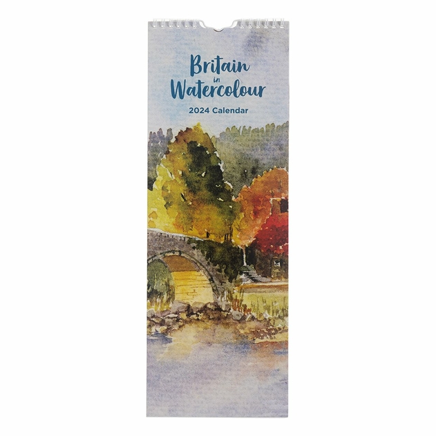 Image of WHSmith Britain In Watercolour 2024 Calendar
