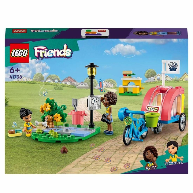 Image of LEGO Friends Dog Rescue Bike Toy Pet Set 41738