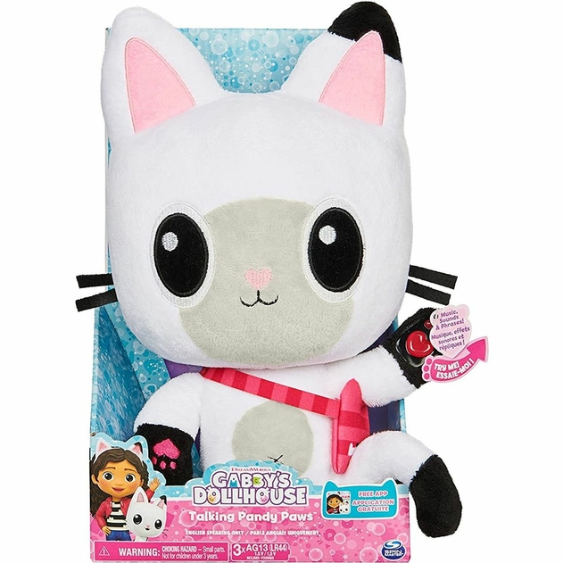 Image of Gabby's Dollhouse 33-cm Talking Pandy Paws Plush Toy
