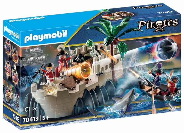 PLAYMOBIL 70413 Pirates Defence Island With Floating Boat
