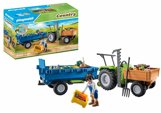 PLAYMOBIL 71249 Tractor With Trailer