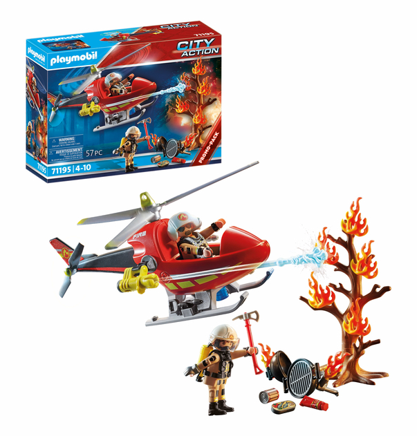 PLAYMOBIL 71195 City Action Fire Helicopter