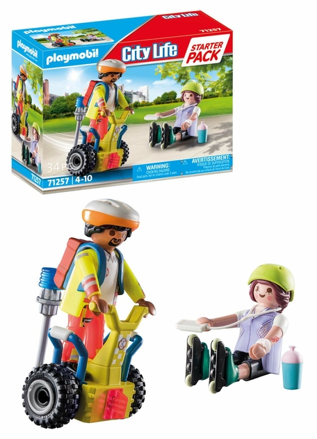 PLAYMOBIL 71257 Starter Pack Rescue With Segway
