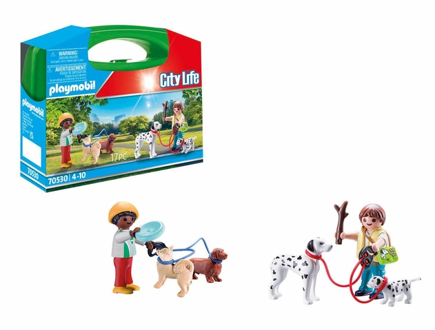 PLAYMOBIL 70530 City Life Puppy Playtime Small Carry Case
