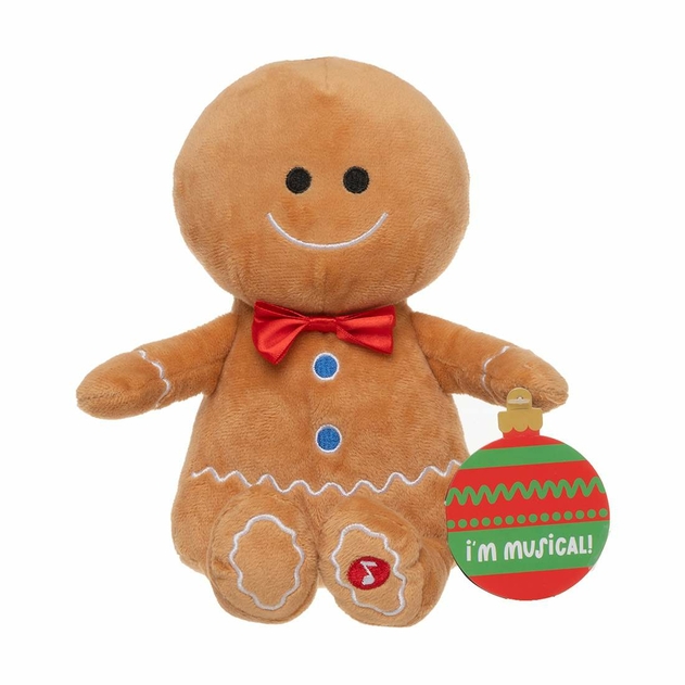Image of Musical Gingerbread Man Soft Toy
