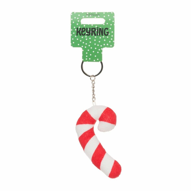 Image of Candy Cane Plush Keyring