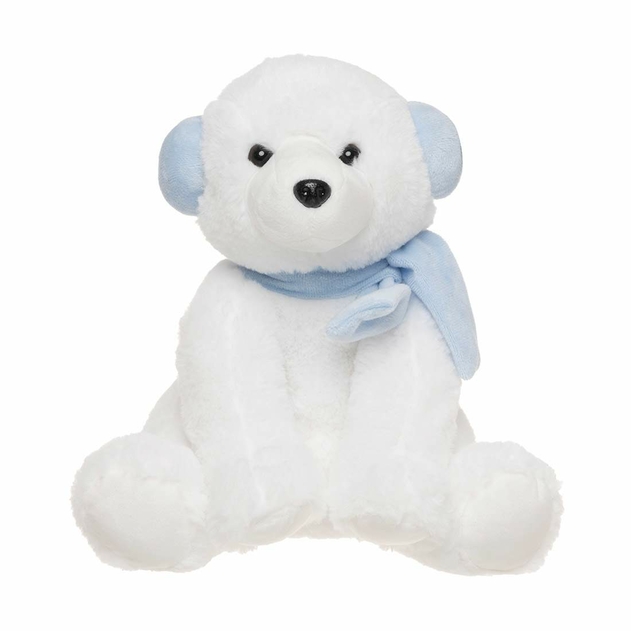 Image of Ping The Polar Bear With Ear Muffs Soft Toy