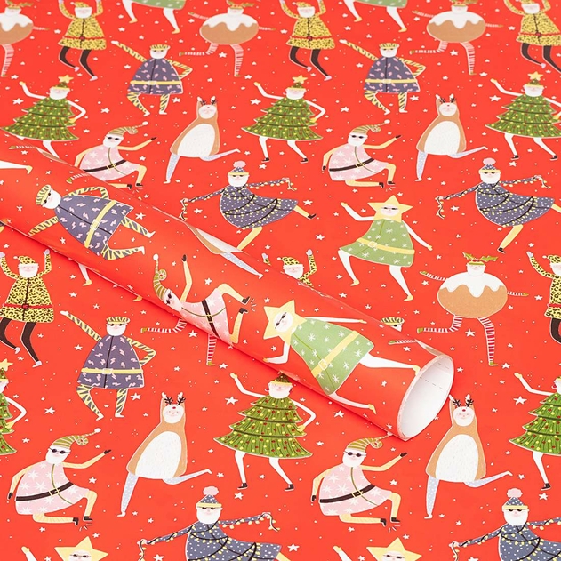 Image of WHSmith 3 Metre Party Santa Gift Wrap