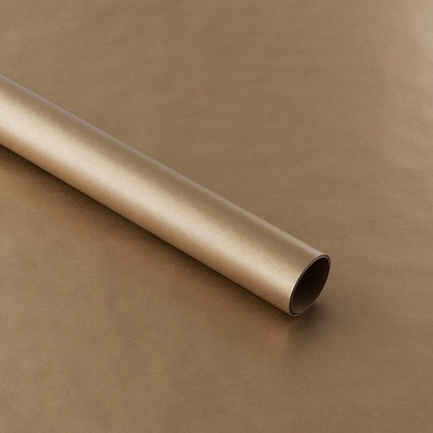 Image of WHSmith 5 Metre Gold Kraft Gift Wrap