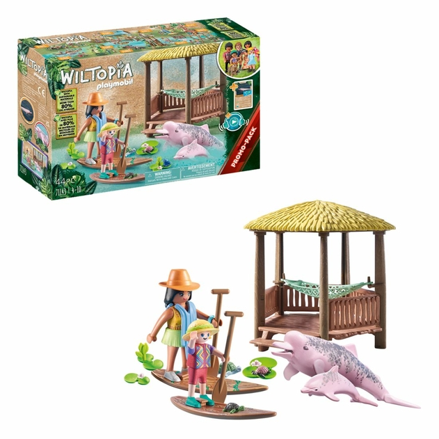 PLAYMOBIL 71143 Wiltopia - Paddling tour with the River Dolphins Playset