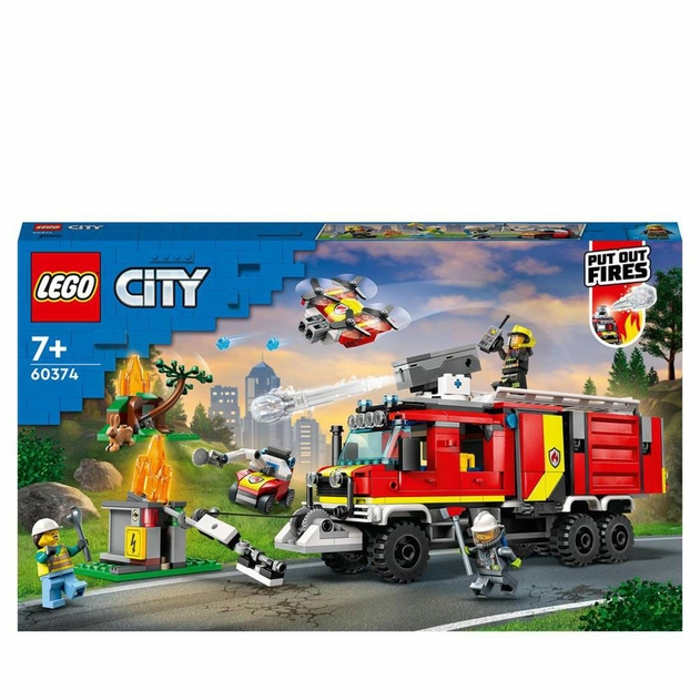 Image of LEGO City Fire Command Unit Truck Toy 60374