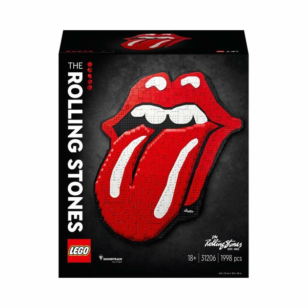Image of LEGO Art The Rolling Stones DIY Wall Decor Set 31206