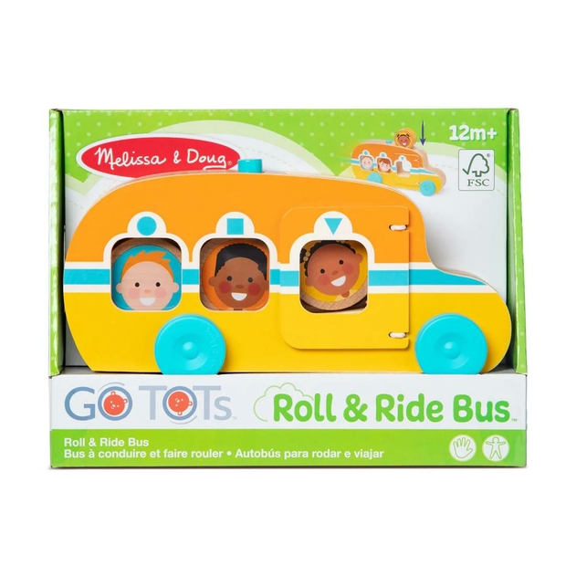 Image of Melissa & Doug Go Tots Roll and Ride Bus
