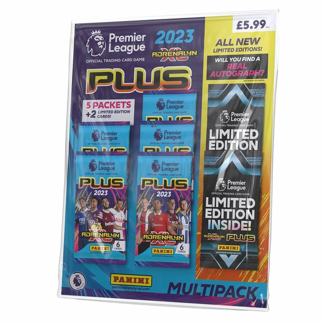 Image of Official Premier League Adrenalyn 2023 PLUS Trading Cards Multipacks
