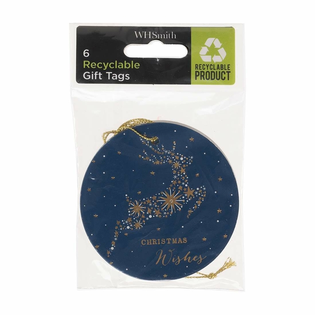 Image of WHSmith Dancing Stags Gift Tags