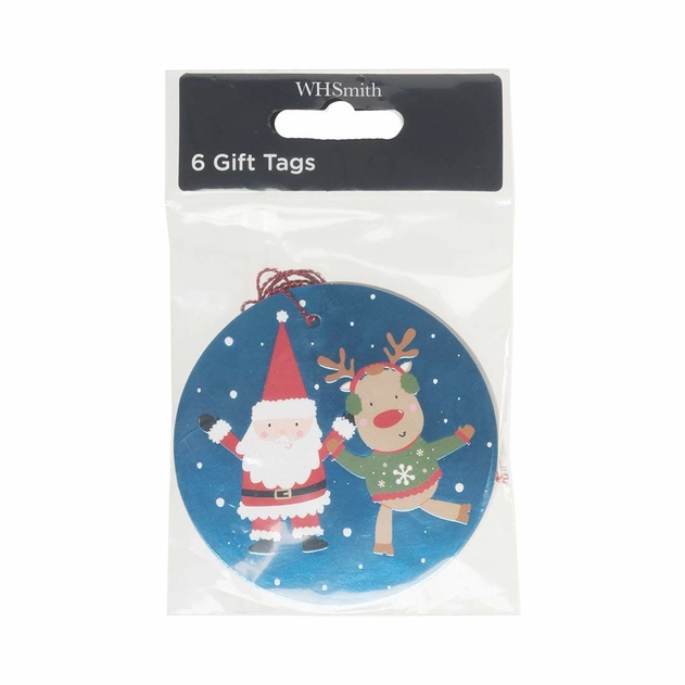 Image of WHSmith Santa & Rudy Gift Tags