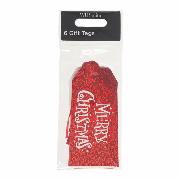 Image of WHSmith 6 Merry Christmas Gift Tags