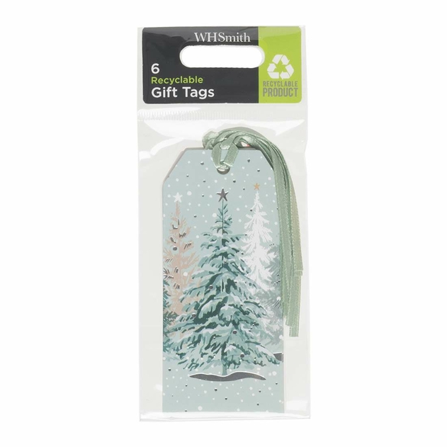 Image of WHSmith Winter Trees Christmas Gift Tags