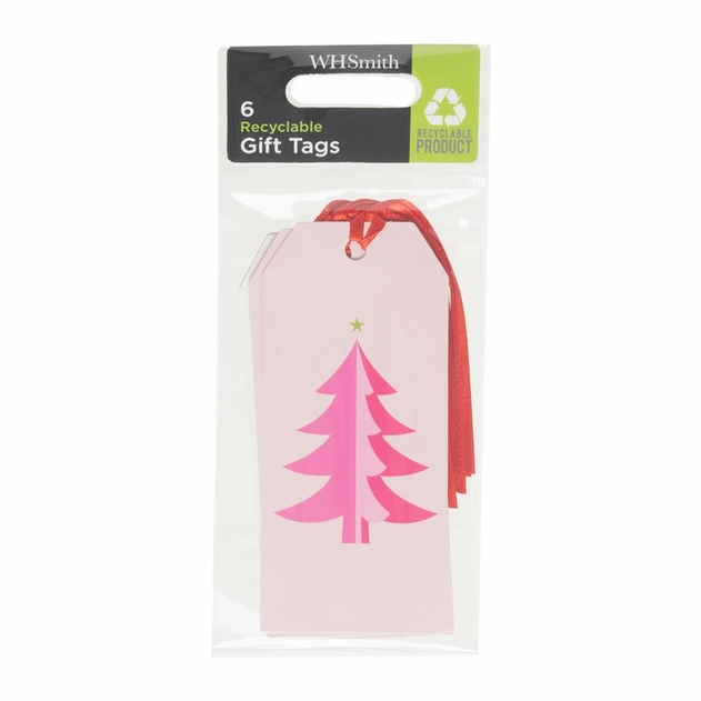Image of WHSmith Bright Tree Recyclable Gift Tags