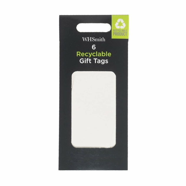 Image of WHSmith White Kraft Gift Tags