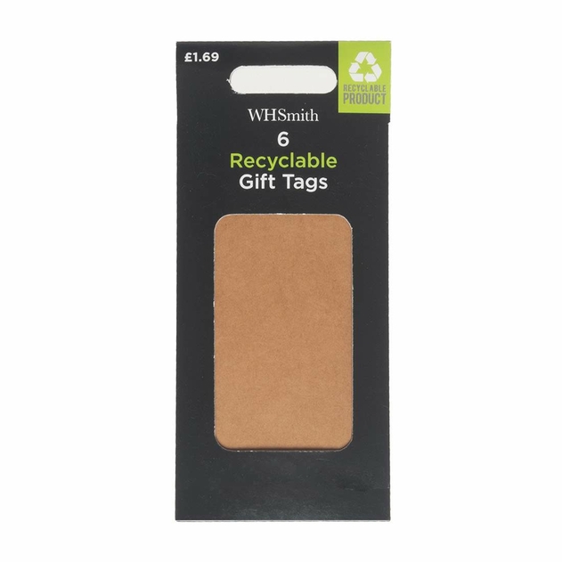 Image of WHSmith Christmas Kraft Gift Tags