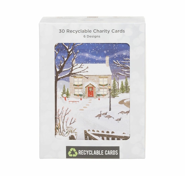 Image of WHSmith Traditional Christmas Scenes Bumper 30 Pack Christmas Cards