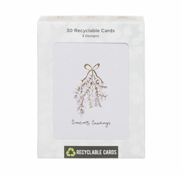 Image of WHSmith Sketch Christmas Icons Bumper 30 Pack Christmas Cards