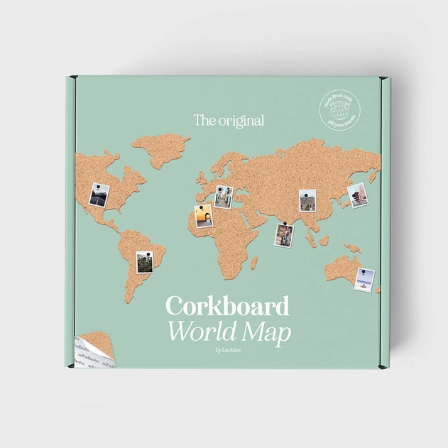 Image of Corkboard World Map