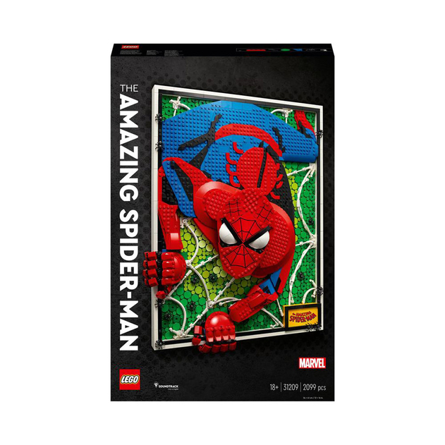 Image of LEGO ART The Amazing Spider-Man 3D Poster Craft Set 31209