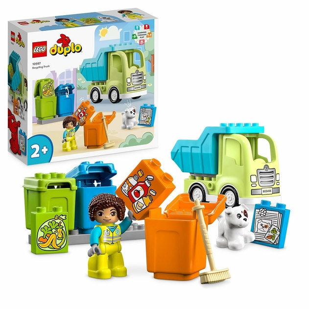 Image of LEGO DUPLO Town Recycling Truck Sorting Toy 10987