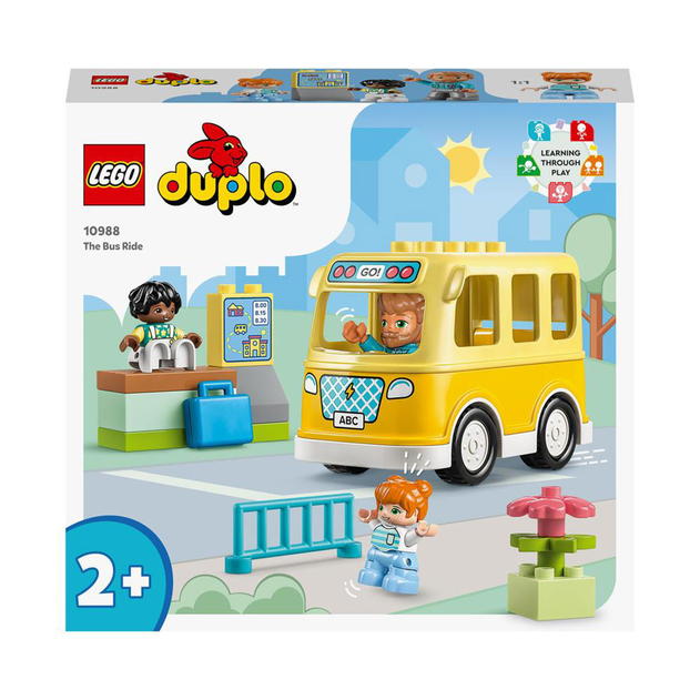 Image of LEGO DUPLO The Bus Ride Toy for Toddlers Aged 2+ 10988