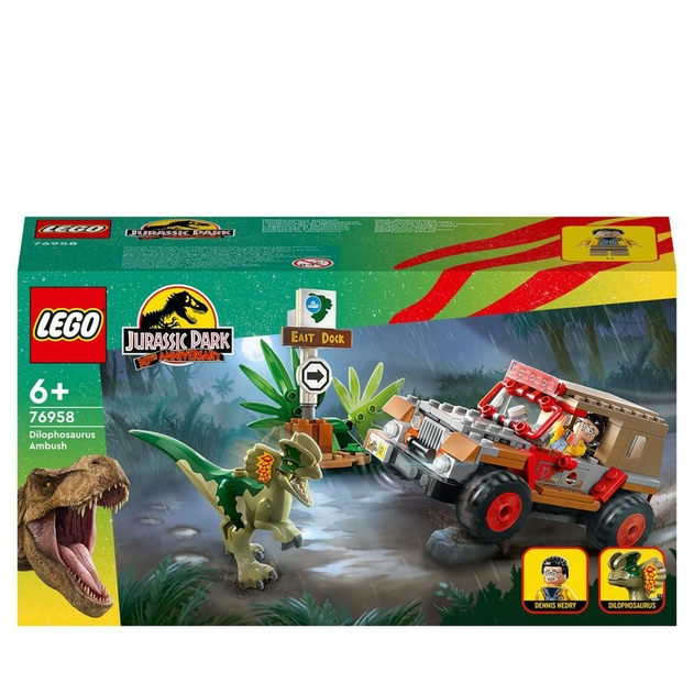 Image of LEGO Jurassic Park Dilophosaurus Ambush Set 76958