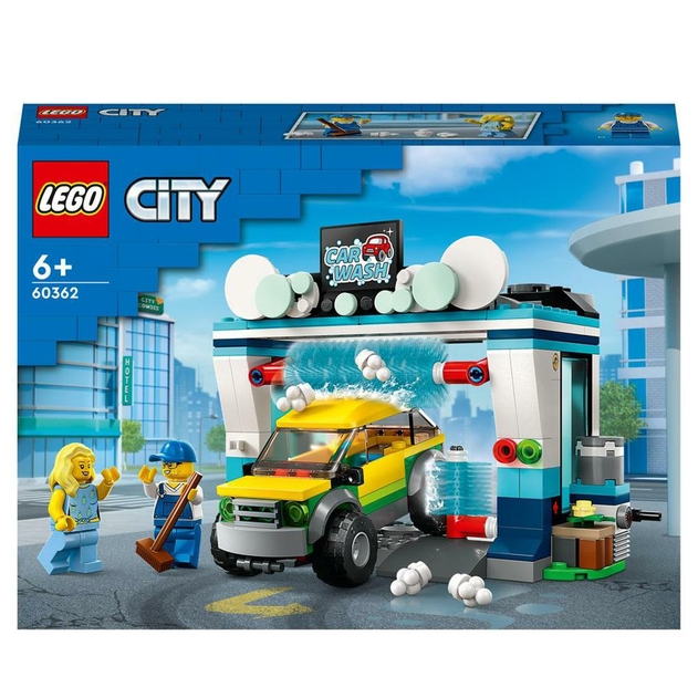 Image of LEGO City Carwash Vehicle Set with Toy Car 60362