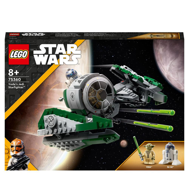 Image of LEGO Star Wars Yoda's Jedi Starfighter Set with R2-D2 75360