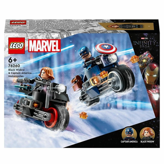 Image of LEGO Marvel Black Widow & Captain America Motorcycles
