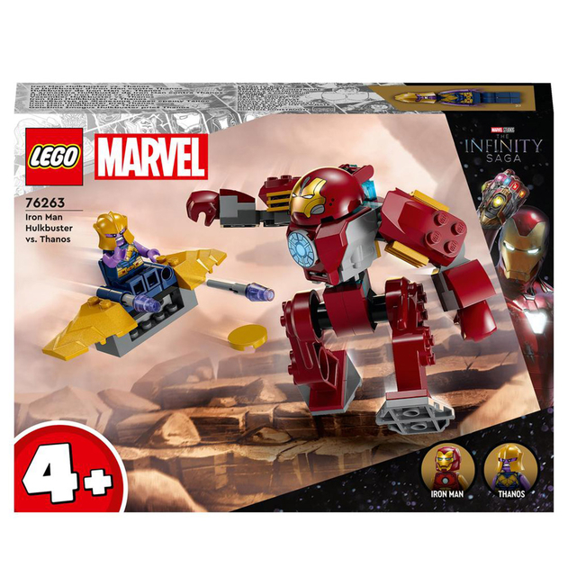 Image of LEGO Marvel Iron Man Hulkbuster vs. Thanos Avengers Set 76263