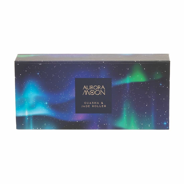 Image of WHSmith Aurora Moon Guasha & Jade Roller