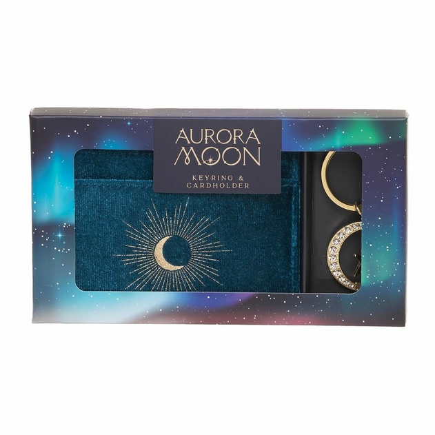 Image of Aurora Moon Keyring & Cardholder Gift Set