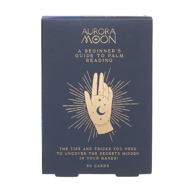 Image of WHSmith Aurora Moon Palm Reading Cards