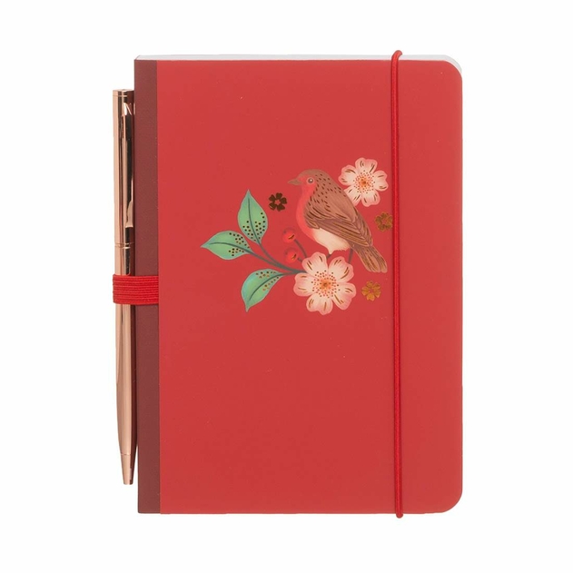 Image of WHSmith Winter Berries A6 Notebook and Pen