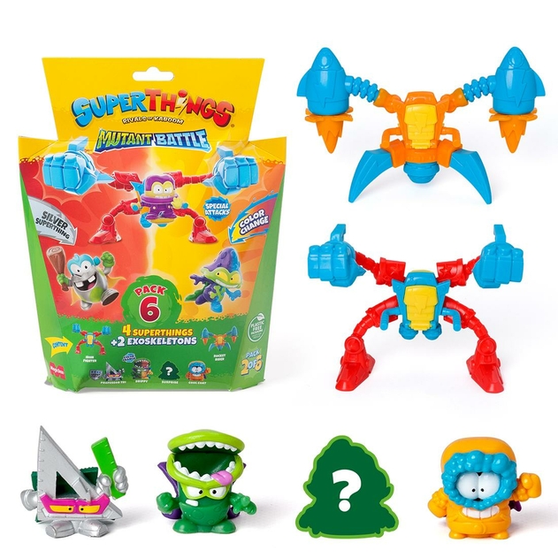 Image of SuperThings Mutant Battle - Pack 6 (4 SuperThings & 2 ExoSkeleton) 2/6
