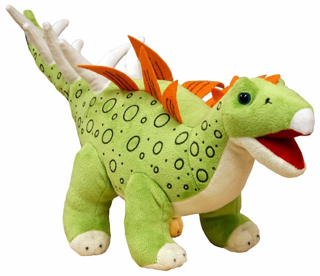 Image of Green Stegasaurus Dinosaur Soft Toy