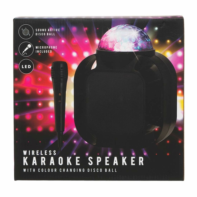 Image of Wireless Karaoke Speaker With Colour Changing Disco Ball