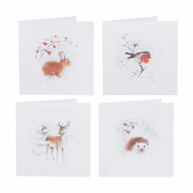 Image of WHSmith Winter Wildlife 20 Pack Boxed Christmas Cards
