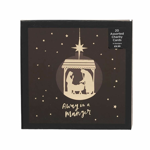 Image of WHSmith Golden Design Charity Christmas Cards (Pack of 20)