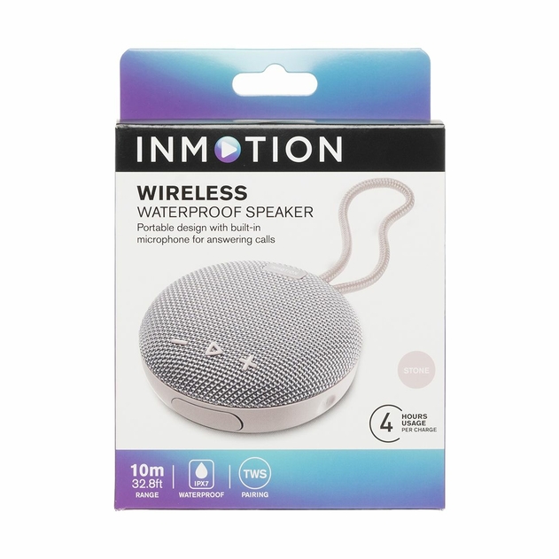 Image of Inmotion Grey Wireless Waterproof Speaker